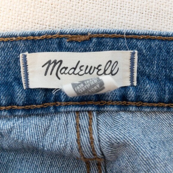 Madewell Perfect Vintage Wide-Leg Crop Jeans 27P High Rise Light Wash Denim - Picture 4 of 6